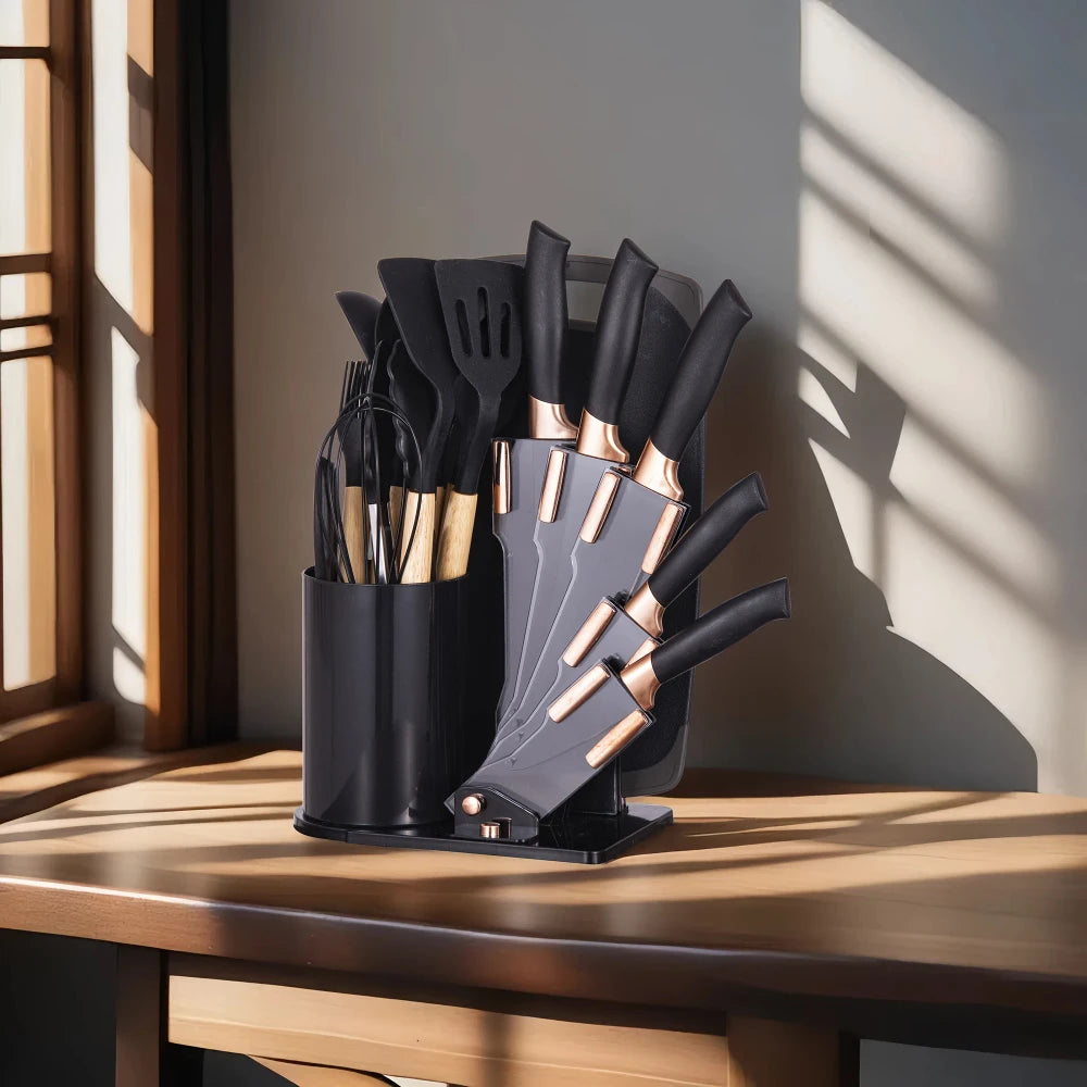Kitchen Knife Set with Utensils