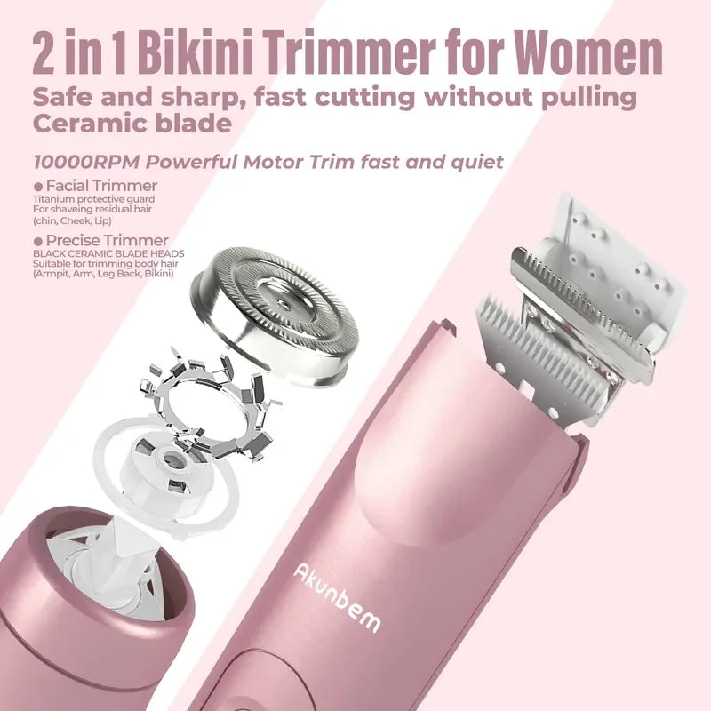 Akunbem Waterproof Bikini Trimmer