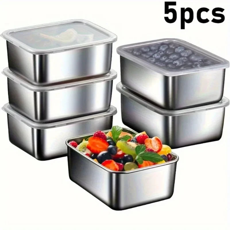 Stainless Steel Food Storage Containers Set