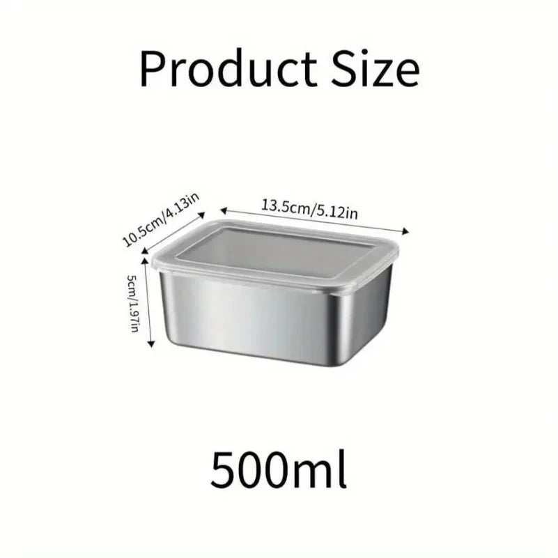 Stainless Steel Food Storage Containers Set