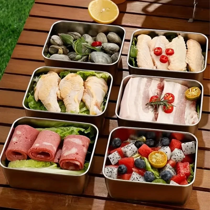 Stainless Steel Food Storage Containers Set