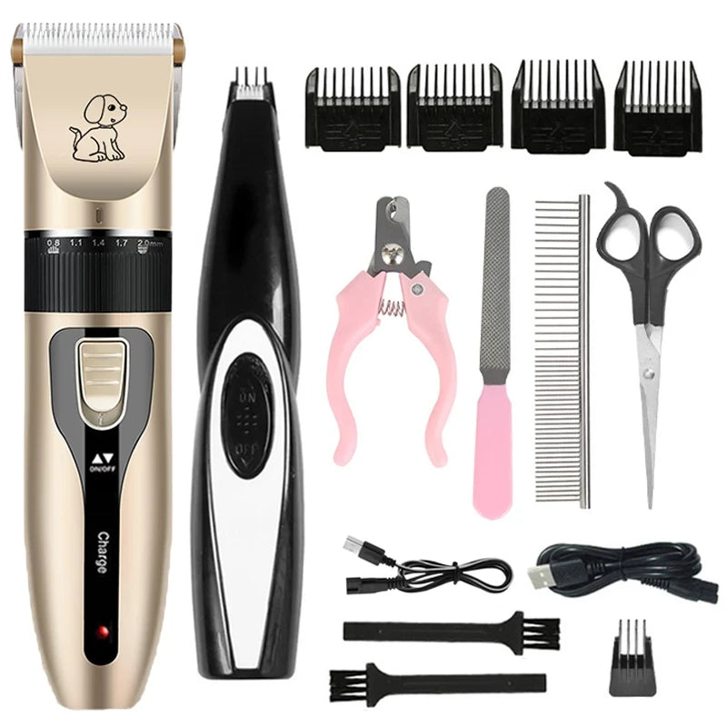 Electric Pet Hair Grooming Trimmer Kit
