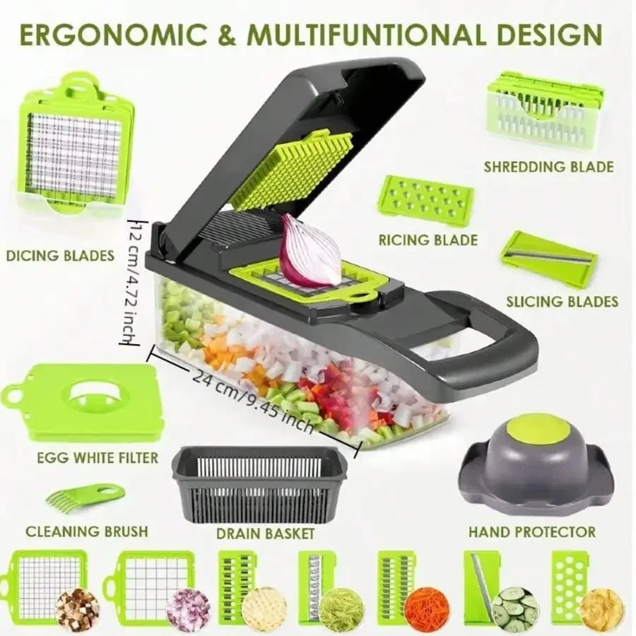 Multi-Purpose Vegetable Chopper With Container