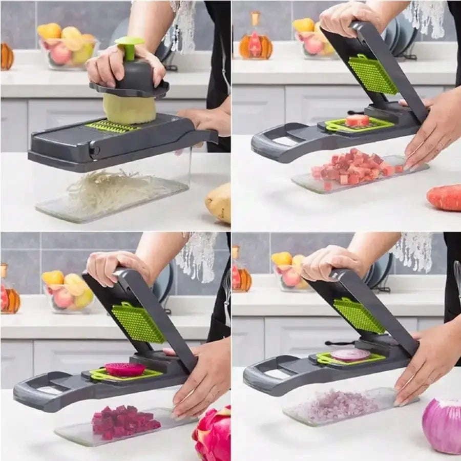 Multi-Purpose Vegetable Chopper With Container