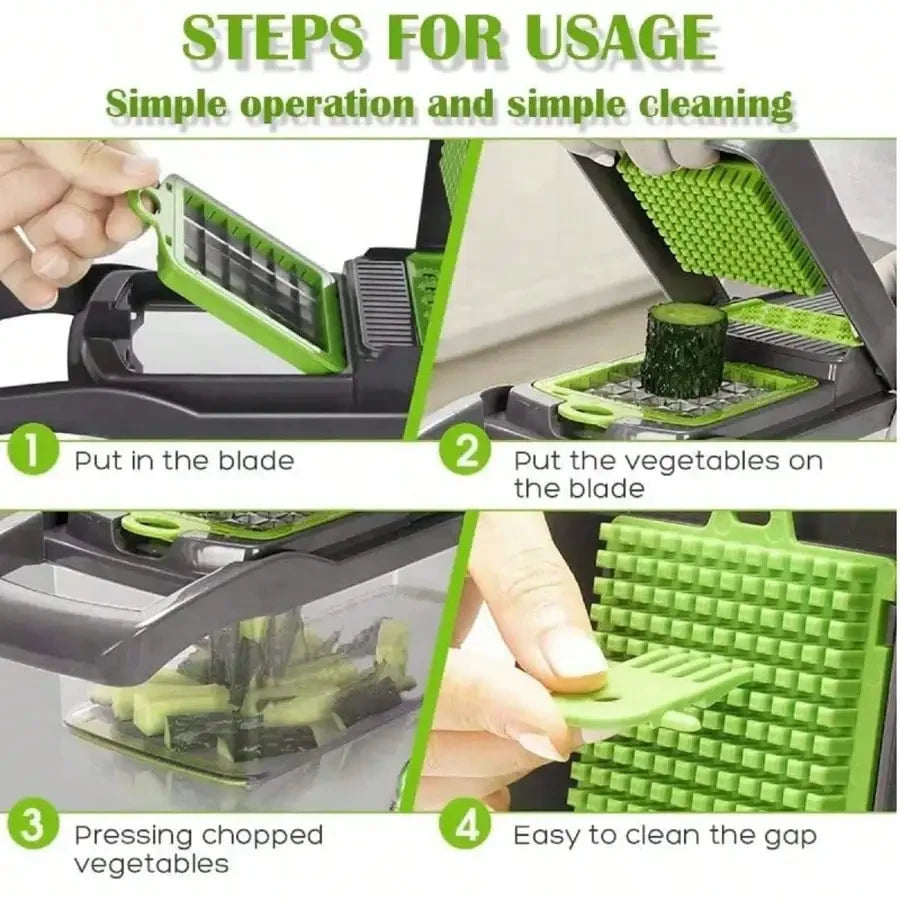 Multi-Purpose Vegetable Chopper With Container