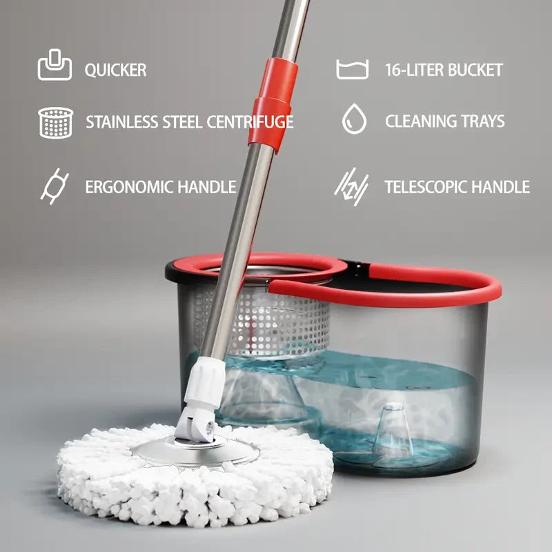 Spin Mop And Bucket Set