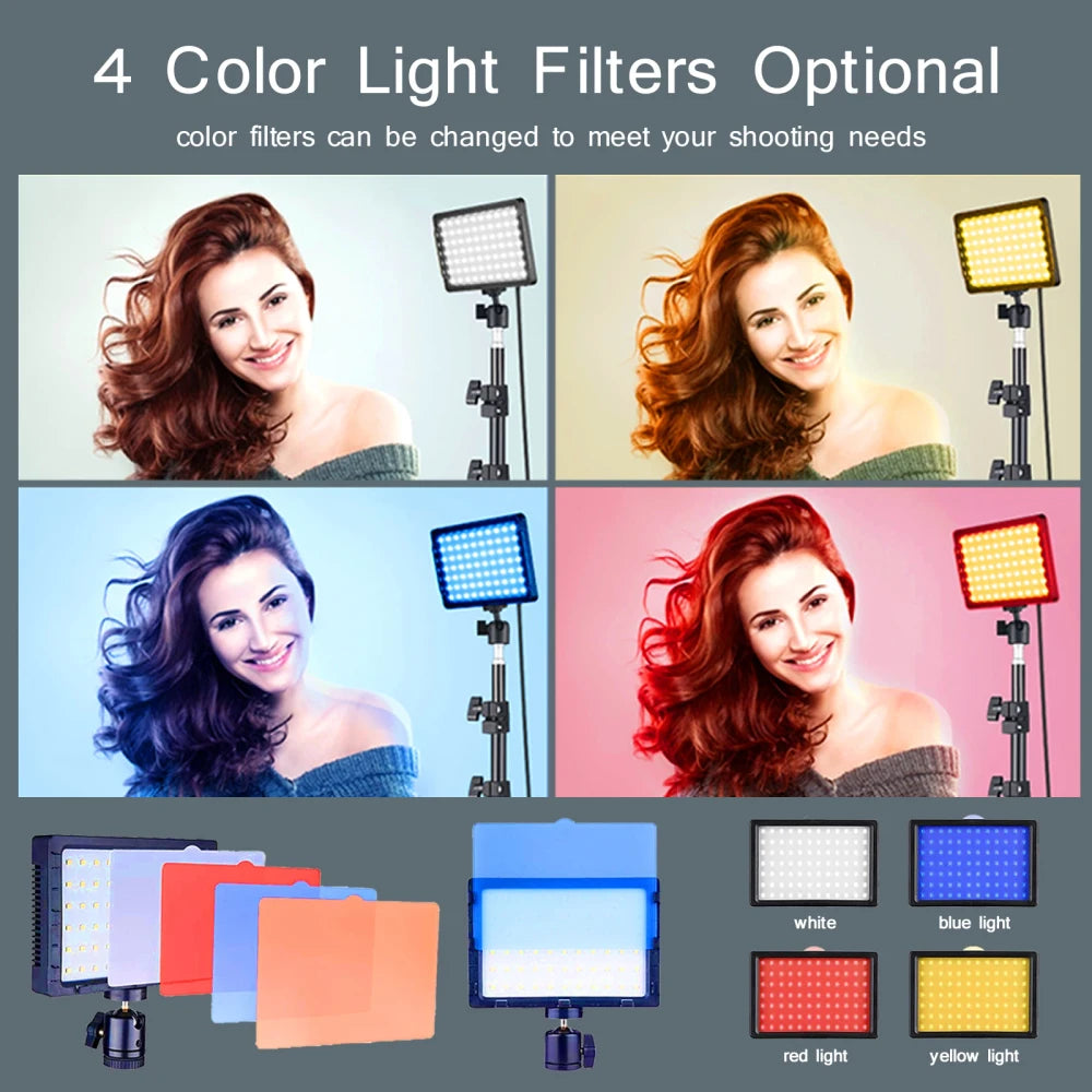 RGB LED Photography Video Light Panel Kit