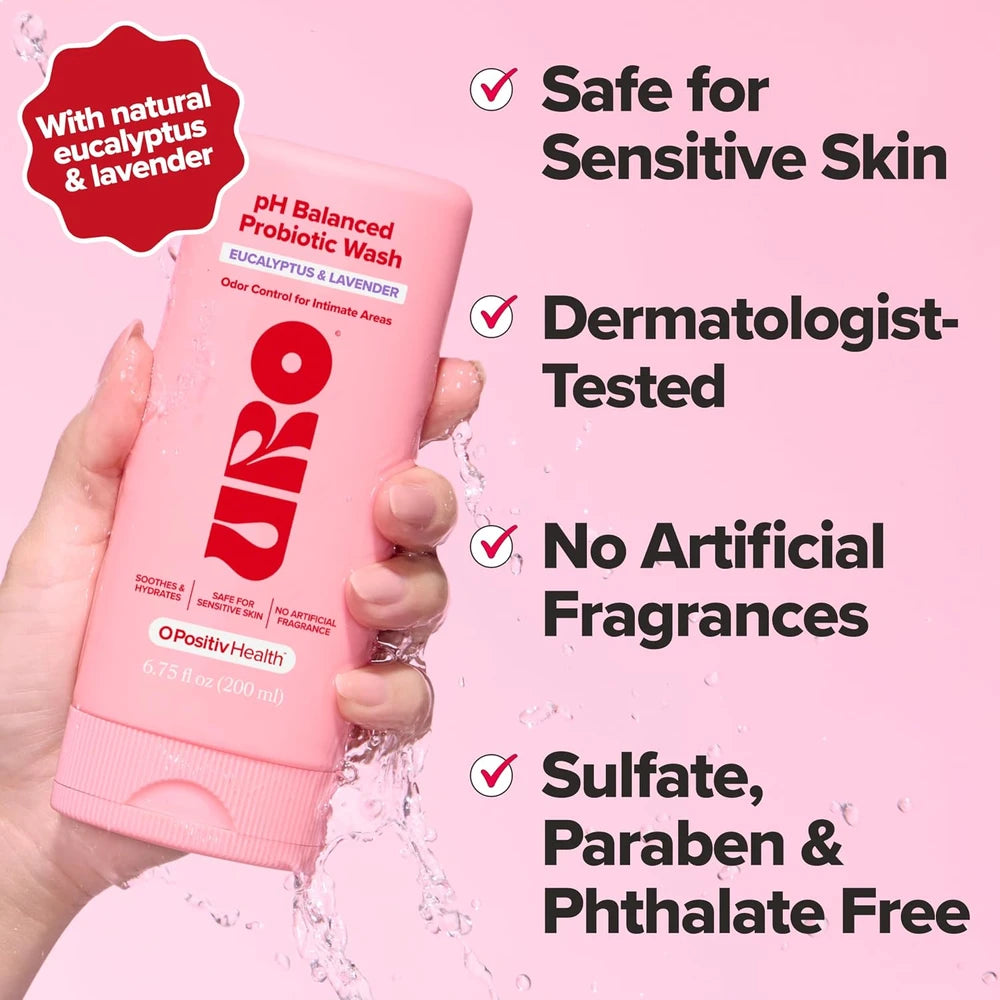 URO pH Balanced Probiotic Wash for Vaginal Odor