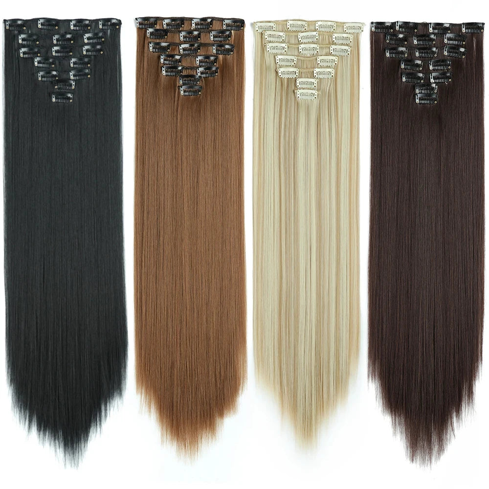 Straight Clip In Hair Extensions