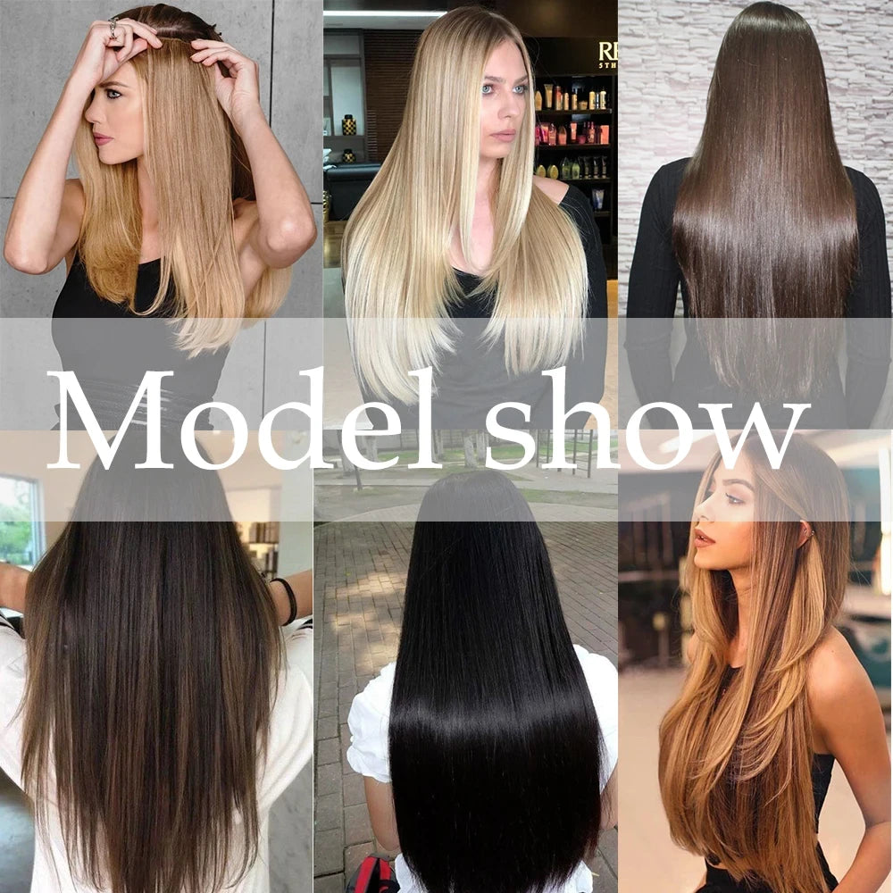 Straight Clip In Hair Extensions