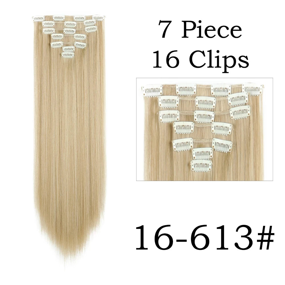 Straight Clip In Hair Extensions