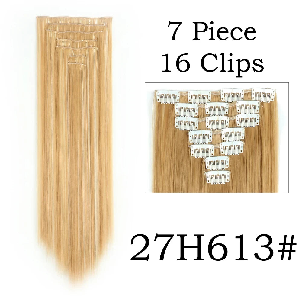 Straight Clip In Hair Extensions