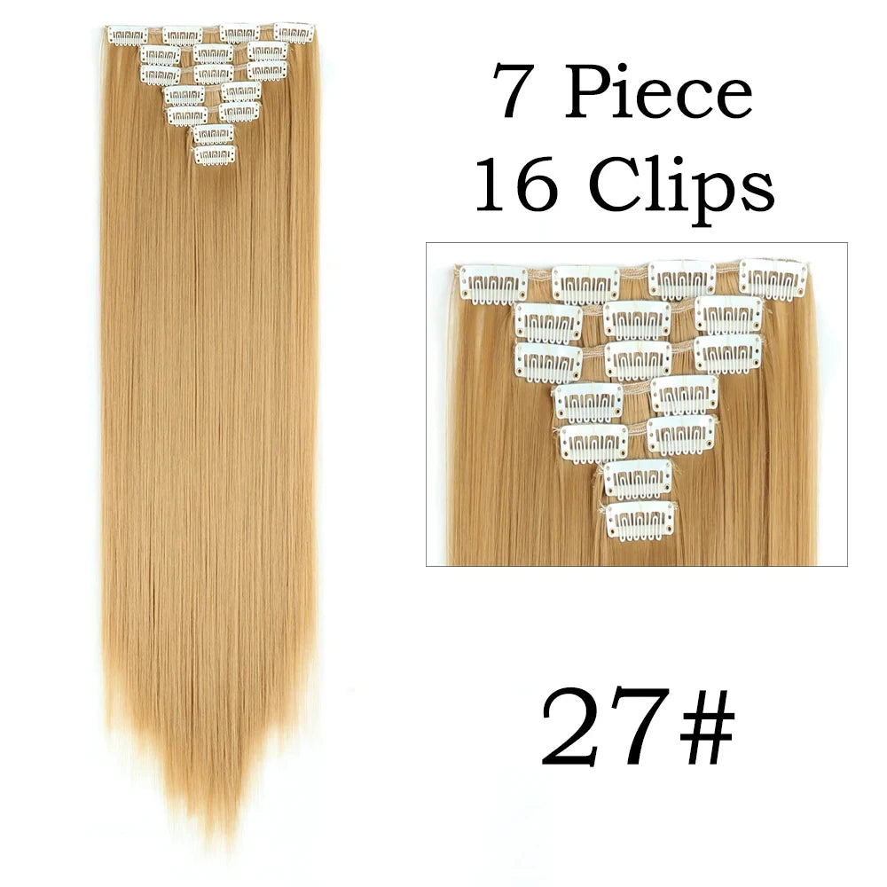 Straight Clip In Hair Extensions