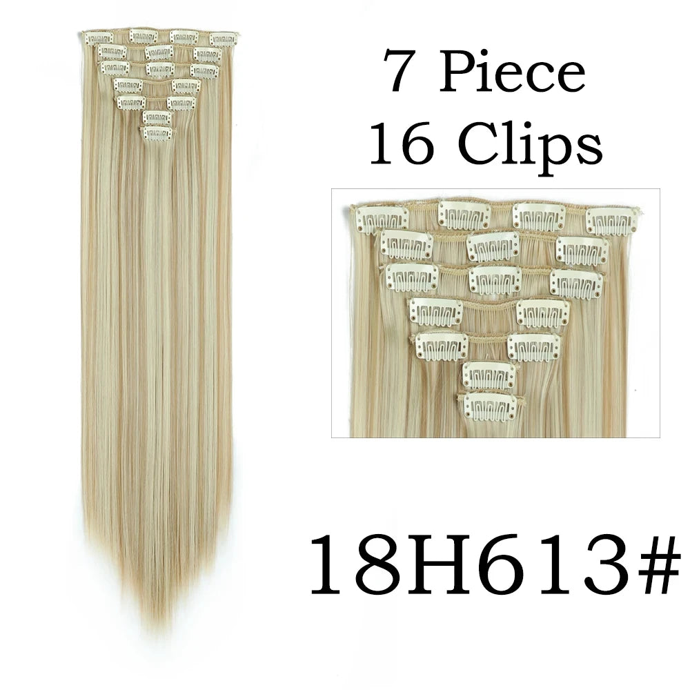 Straight Clip In Hair Extensions