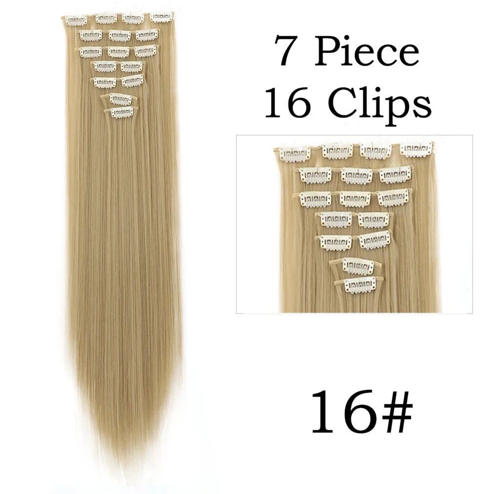 Straight Clip In Hair Extensions
