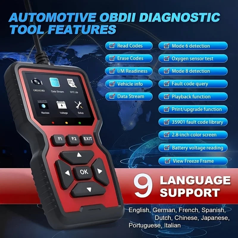Professional OBD2 Car Diagnostic Scanner