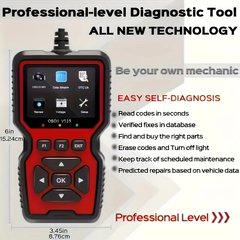 Professional OBD2 Car Diagnostic Scanner