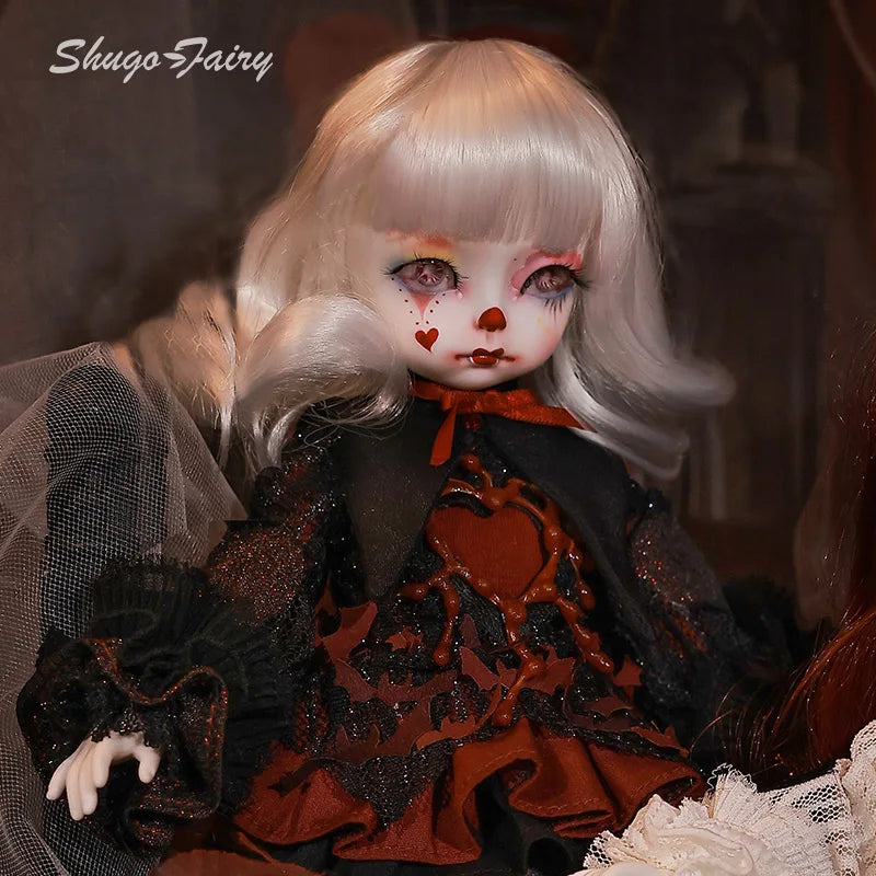 Roko D 1/6 Bjd Doll Halloween Hearts Clown Sad Style Party High Quality Ball Jointed Dolls Toys