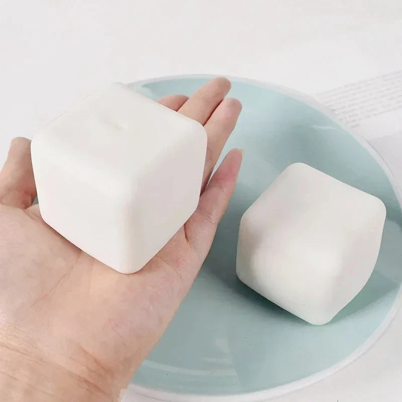 Tofu-Shaped Slow-Rebound Squeeze Toy