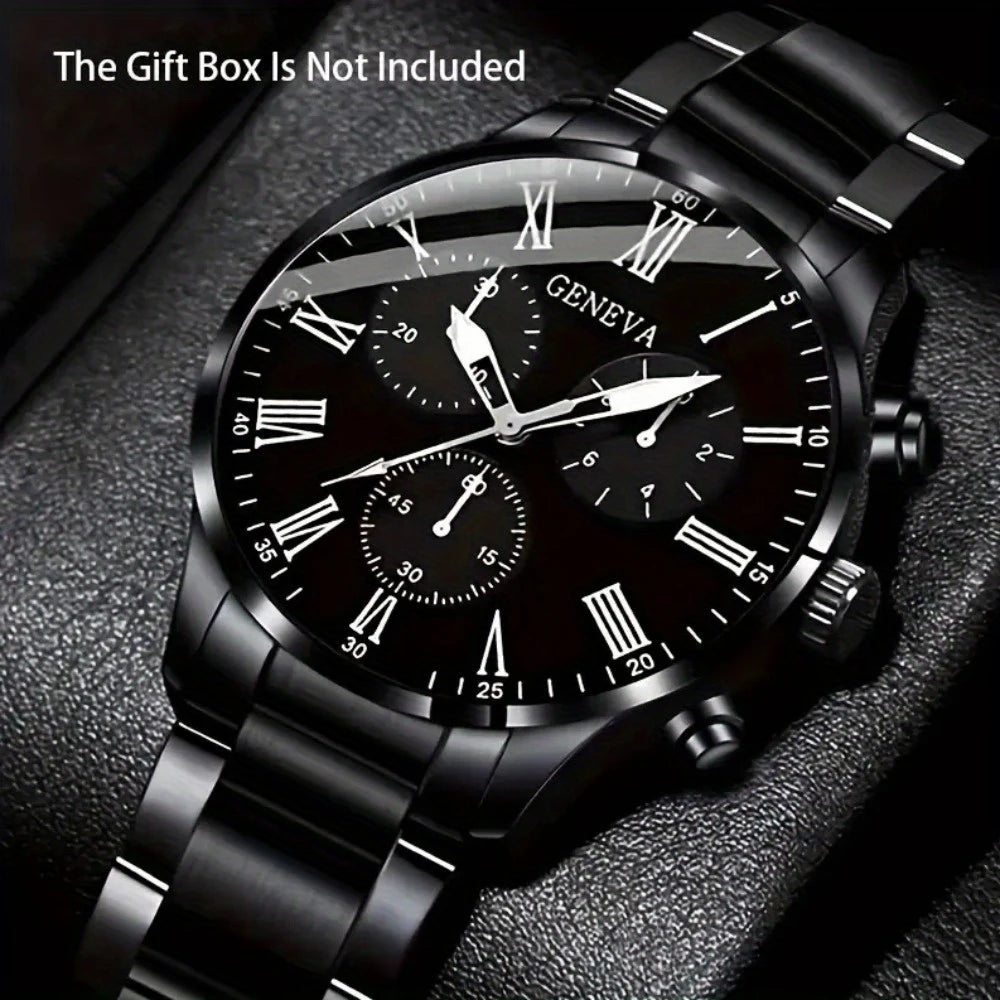 Men's Fashion Business watch, Simple casual quartz watch,  Daily and work accessories, holiday gifts