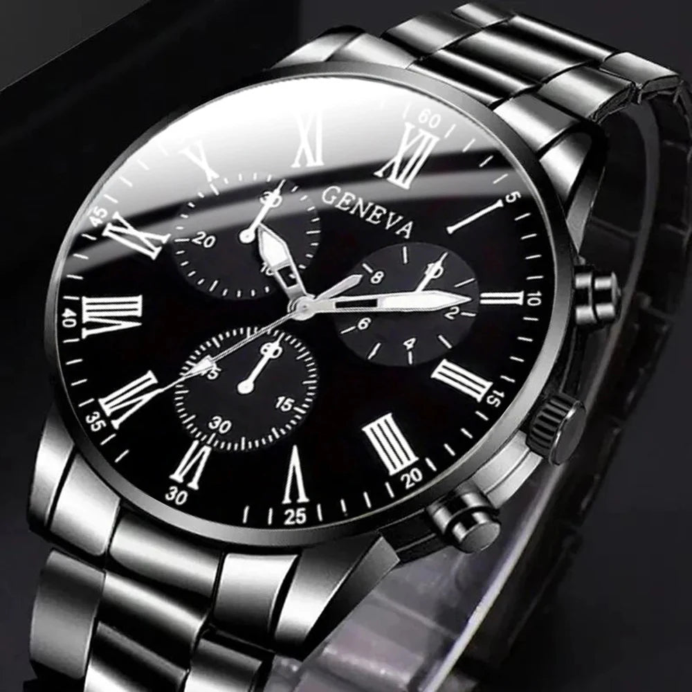 Men's Fashion Business watch, Simple casual quartz watch,  Daily and work accessories, holiday gifts