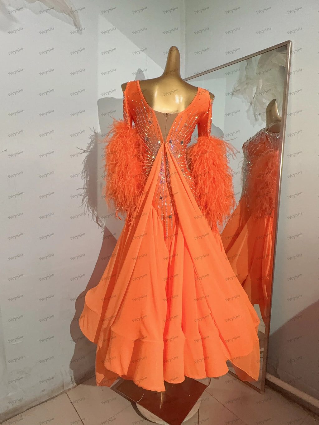 Ballroom Dance Dress for Women, Modern Dance Dress, Ladies' Clothing, Waltz Dance Costume 2433
