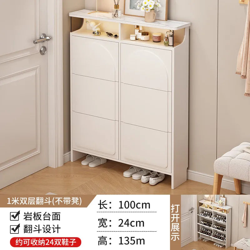Slim Office Shoe Rack Kids' Storage Entryway Hotel Room Shoe Cabinet Bench Display Rangement Chaussures Hallway Furniture