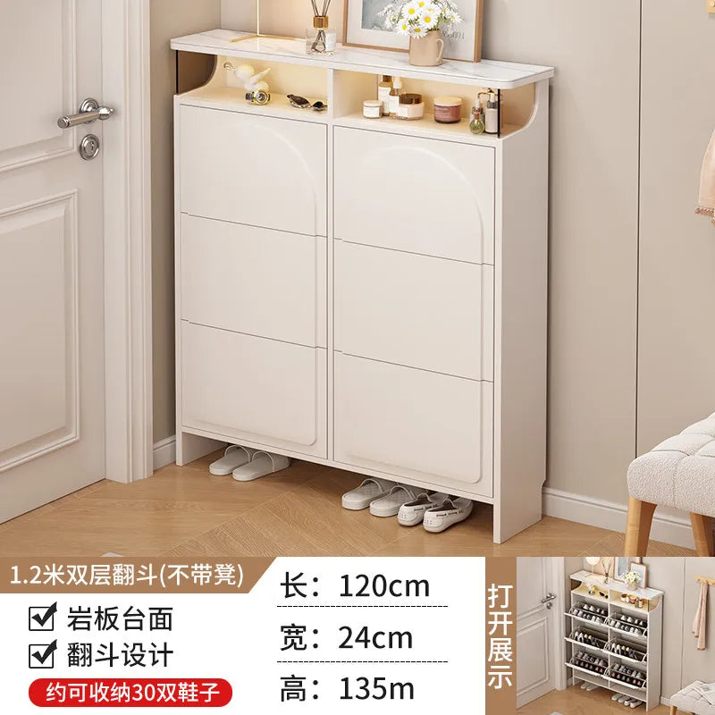 Slim Office Shoe Rack Kids' Storage Entryway Hotel Room Shoe Cabinet Bench Display Rangement Chaussures Hallway Furniture