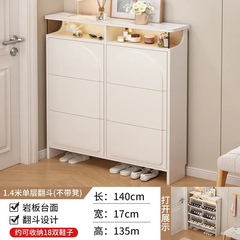 Slim Office Shoe Rack Kids' Storage Entryway Hotel Room Shoe Cabinet Bench Display Rangement Chaussures Hallway Furniture