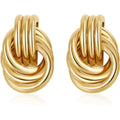 14K Gold Plated Knot Earrings for Women Lightweight Hypoallergenic Earrings Fashion Accessories Gold Jewelry Gifts for Womens