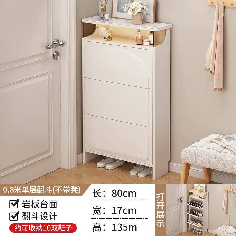 Slim Office Shoe Rack Kids' Storage Entryway Hotel Room Shoe Cabinet Bench Display Rangement Chaussures Hallway Furniture