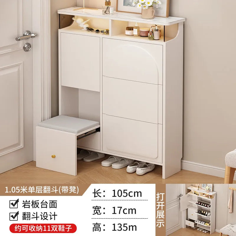 Slim Office Shoe Rack Kids' Storage Entryway Hotel Room Shoe Cabinet Bench Display Rangement Chaussures Hallway Furniture