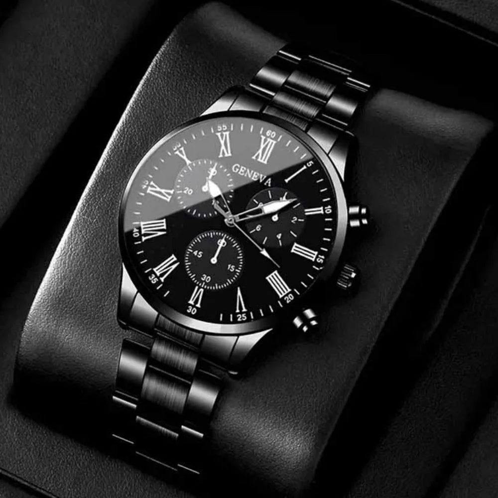 Men's Fashion Business watch, Simple casual quartz watch,  Daily and work accessories, holiday gifts