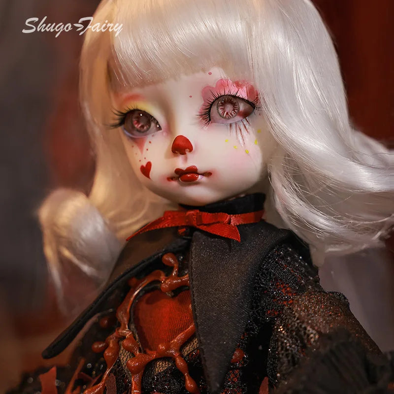 Roko D 1/6 Bjd Doll Halloween Hearts Clown Sad Style Party High Quality Ball Jointed Dolls Toys