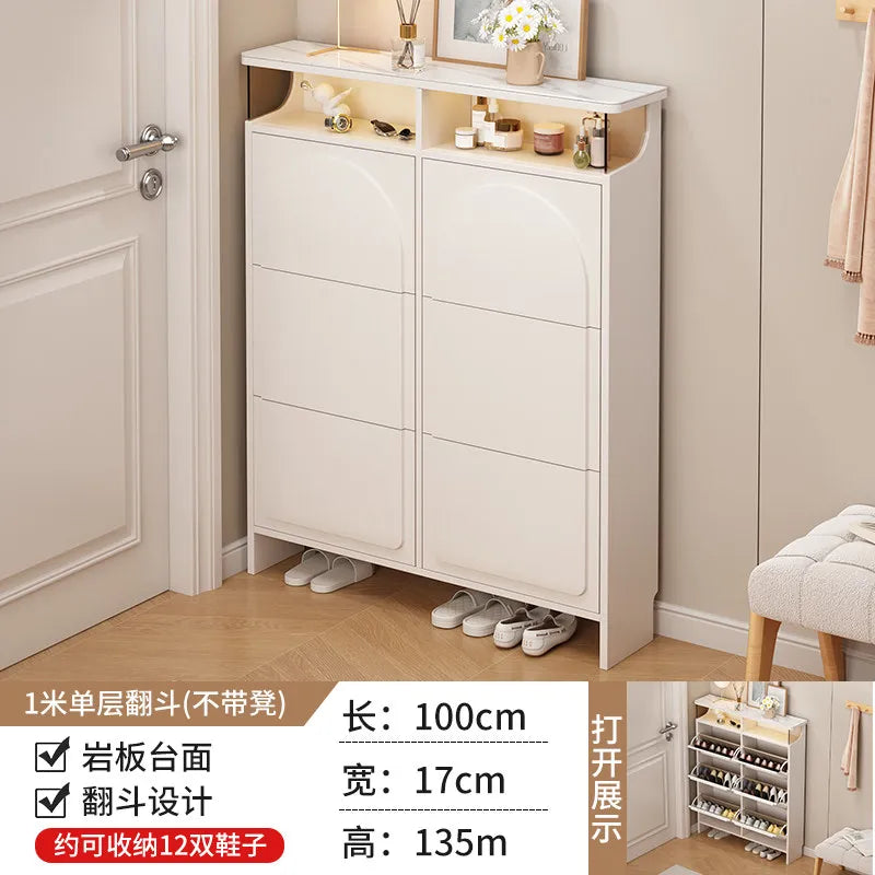 Slim Office Shoe Rack Kids' Storage Entryway Hotel Room Shoe Cabinet Bench Display Rangement Chaussures Hallway Furniture