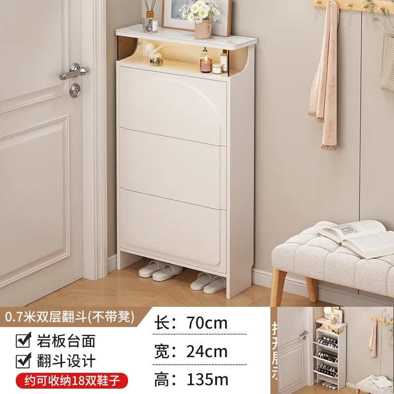 Slim Office Shoe Rack Kids' Storage Entryway Hotel Room Shoe Cabinet Bench Display Rangement Chaussures Hallway Furniture