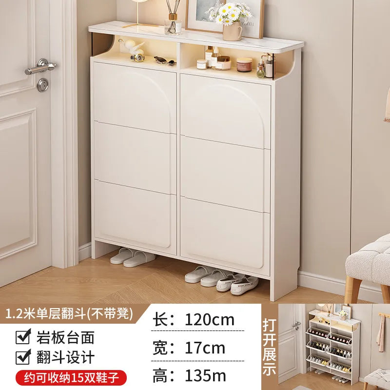 Slim Office Shoe Rack Kids' Storage Entryway Hotel Room Shoe Cabinet Bench Display Rangement Chaussures Hallway Furniture