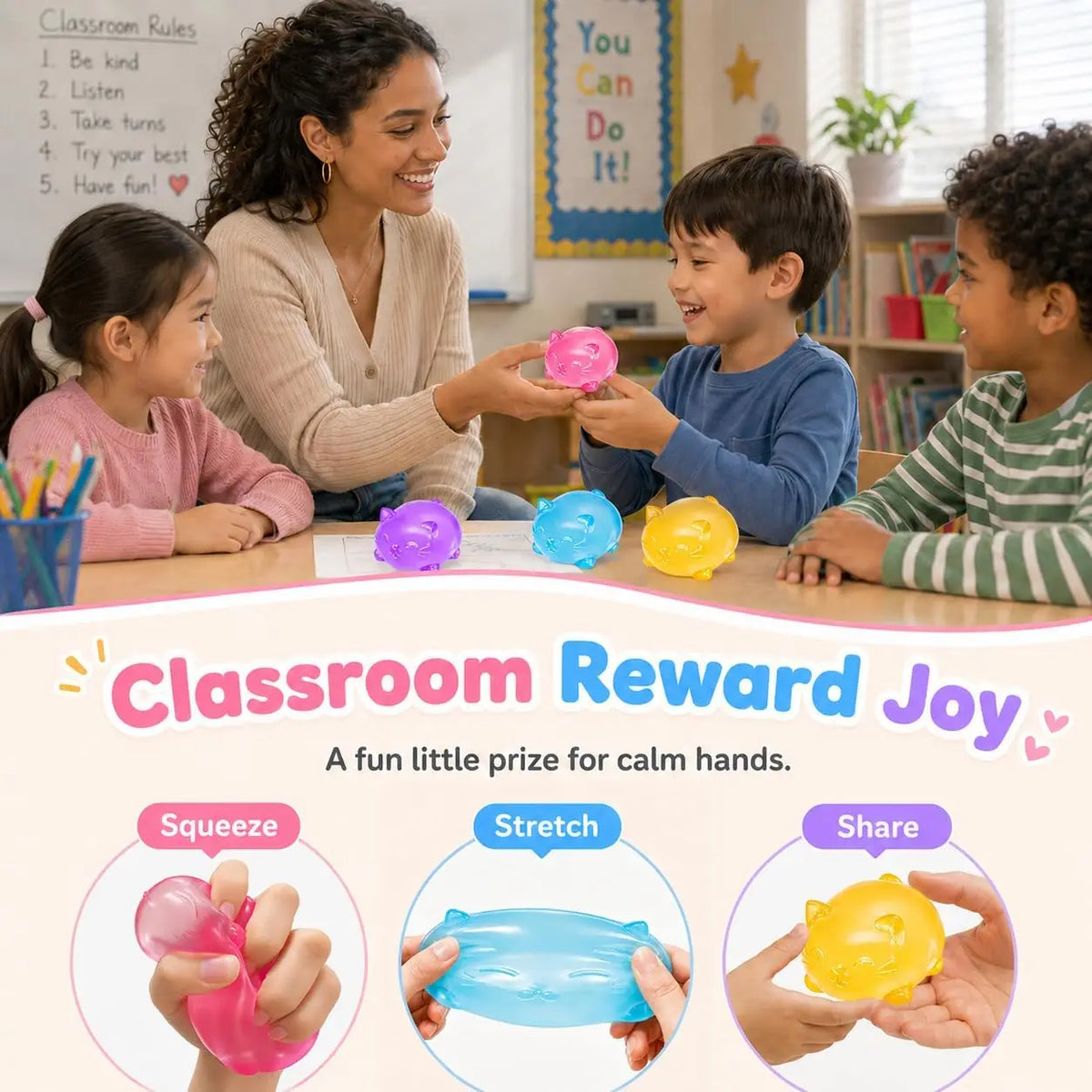 Gummy Kitty Slow-Rebound Squishy Toy