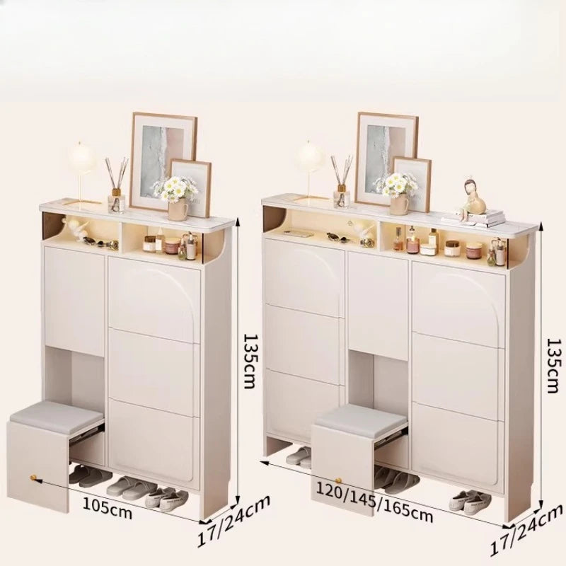 Slim Office Shoe Rack Kids' Storage Entryway Hotel Room Shoe Cabinet Bench Display Rangement Chaussures Hallway Furniture