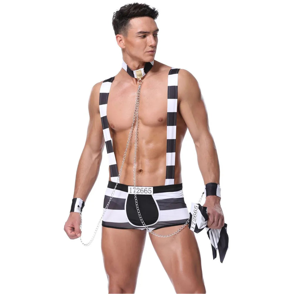 Sexy Male Underwear Men Erotic Uniforms Police Waiter Doctor Roleplay Porn Costumes Nightclub Outfit Husband Date Lingerie Set
