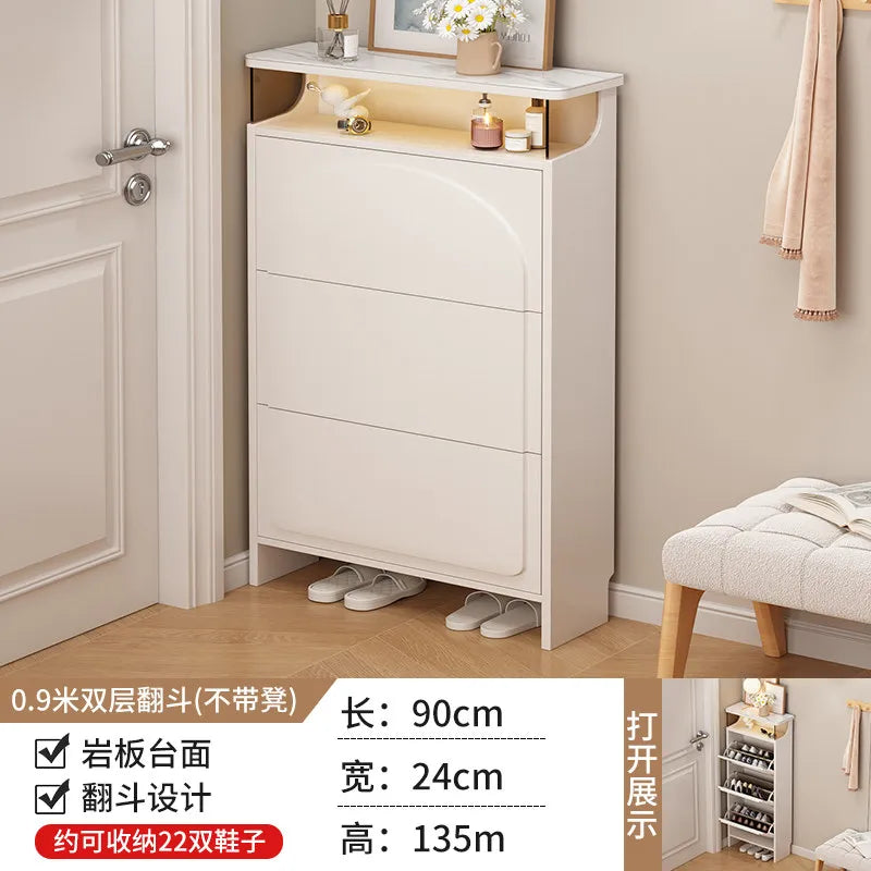 Slim Office Shoe Rack Kids' Storage Entryway Hotel Room Shoe Cabinet Bench Display Rangement Chaussures Hallway Furniture