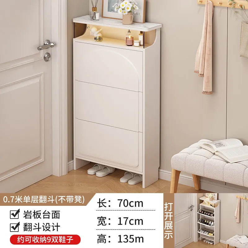 Slim Office Shoe Rack Kids' Storage Entryway Hotel Room Shoe Cabinet Bench Display Rangement Chaussures Hallway Furniture
