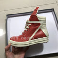 Kids High Top Sneakers Girls Boys Leather Children Shoes Luxury Lace Up Casual Spring Streetwear Black White Boots