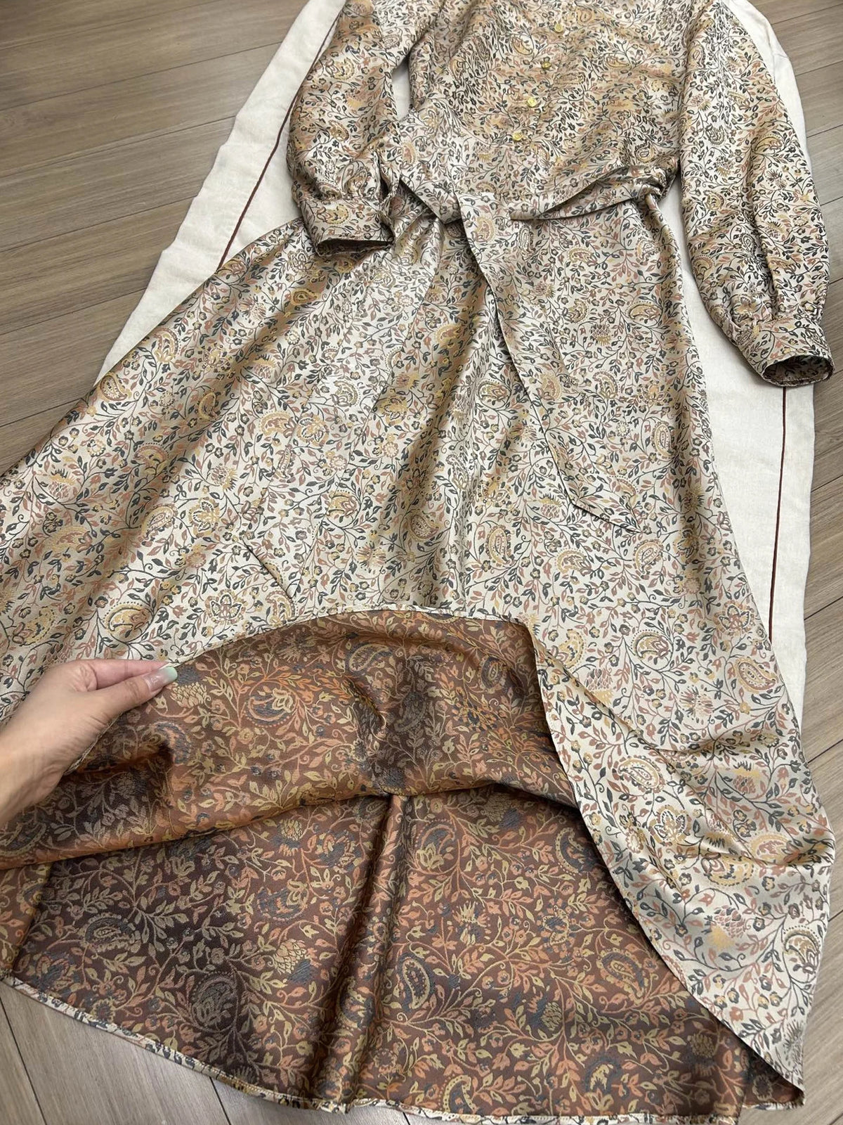 Women's High-Quality, Vintage-Style, Affordable Luxury Floral Dress – New for Autumn/Winter 2026
