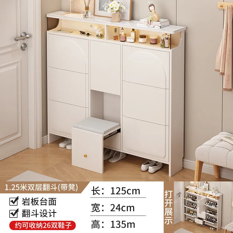 Slim Office Shoe Rack Kids' Storage Entryway Hotel Room Shoe Cabinet Bench Display Rangement Chaussures Hallway Furniture