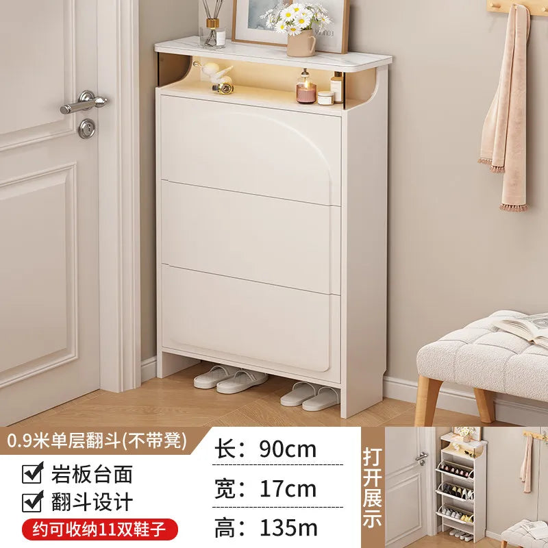 Slim Office Shoe Rack Kids' Storage Entryway Hotel Room Shoe Cabinet Bench Display Rangement Chaussures Hallway Furniture