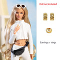 30cm Xianxian Supermodel Clothes Accessories APRES Series Sportswear Style Fashion Sweatshirt+Half Skirt+Trousers+Waistcoat Set