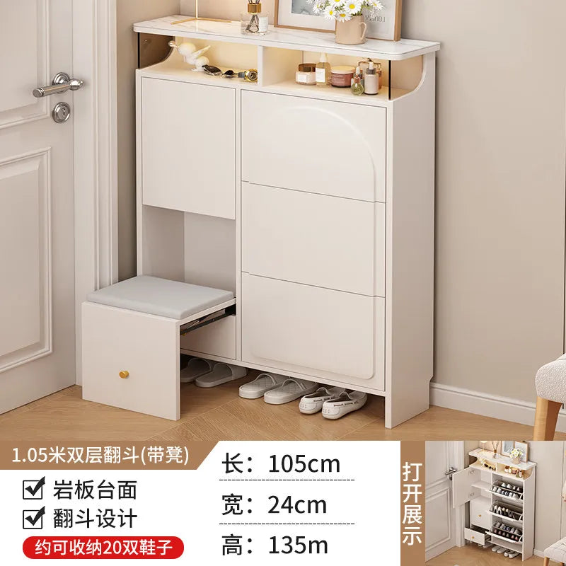 Slim Office Shoe Rack Kids' Storage Entryway Hotel Room Shoe Cabinet Bench Display Rangement Chaussures Hallway Furniture