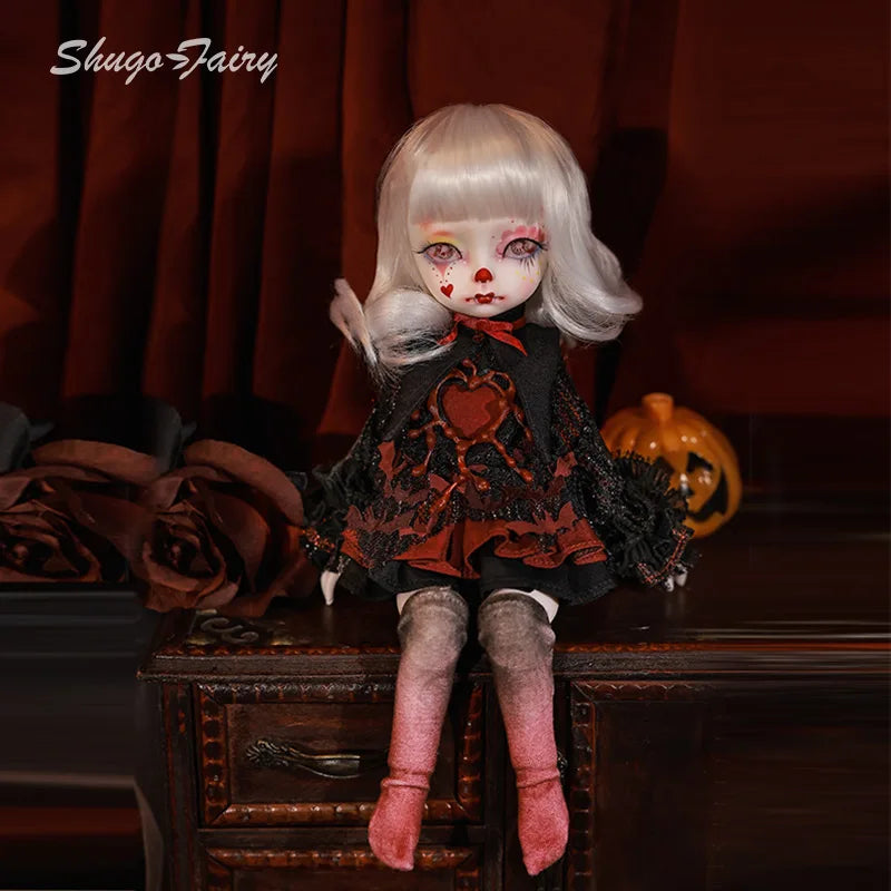 Roko D 1/6 Bjd Doll Halloween Hearts Clown Sad Style Party High Quality Ball Jointed Dolls Toys