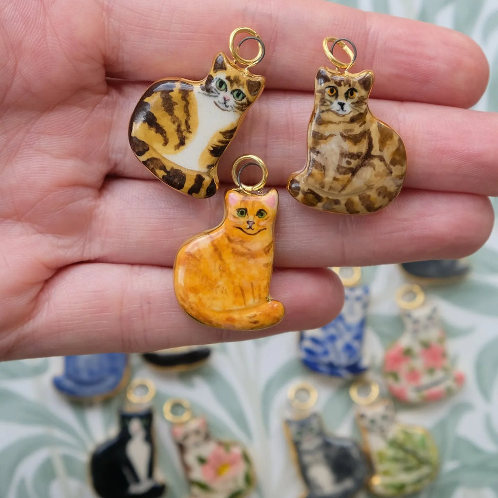 New Fashion Cartoon Small Animal Accessories DIY Necklace for Women Girls Painting Pet Cat Pendant Necklace DIY Accessory Gift